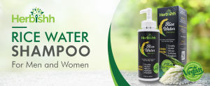 Herbishh Rice Water Shampoo 400ml | Hair Growth & Anti Hair Fall | Biotin Argan Coconut