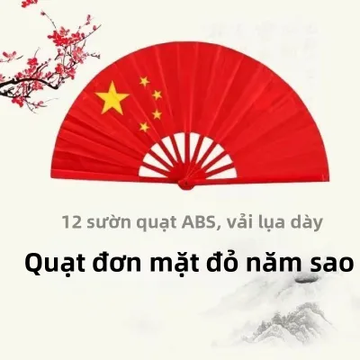 Quạt Thái Cực Kiểu Trung Quốc Nhựa Đỏ