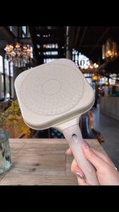 Wajan Panggangan Berkualitas Tinggi & Anti Lengket - Grill Pan Beige & Grey