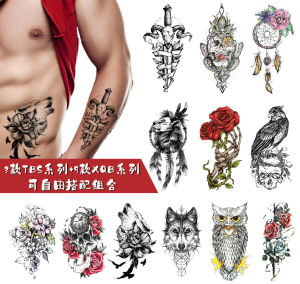 Spot supply Factory direct sales Small full arm tattoo sticker combination set Sweat-proof waterproof and environmentally friendly can be freely combined