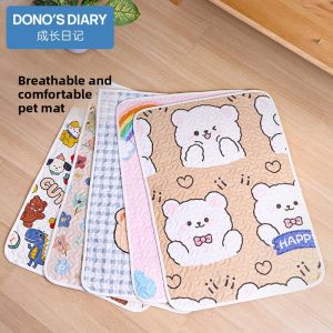 Pure Cotton Pet Mat Dog Bed Summer Sleep Pad Cat Sleeping Anti-Tear Floor Mat Dog Cage Nest Sleep Pad Board Four Seasons