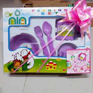 Pavita91 Hampers Kado Perlengkapan Makan Hampers Peralatan Makan 5 in 1 Bayi dan balita
