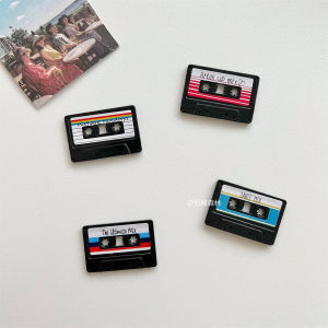 4 Hộp Nhãn Dán Tấm Lưng Thanh Nhạc Dụng Cụ Trang Trí Cây Cỏ Nhựa Retro Dụng Cụ Trang Trí Nhà Đồ Trang Trí Nhà