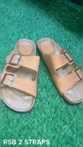 Roadtrip Genuine Nubuck Leather Two Straps Slides - Marikina Made Footwear
