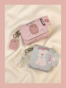 Cute Cartoon Splash Ink Cat Puppy AirPods Protective Case Airpod3 Second Generation Pro Wireless Bluetooth Earbuds Case Third Generation 1 Applicable to Apple Aipods2 Generation 4 Leather Fifth Generation 5 Fourth Generation 4