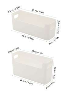 WORTHBUY Wall Mounted Punch Free Self Adhesive Storage Rack Holder Cabinet Door Plastic Organizer Shelf Kitchen Accessories