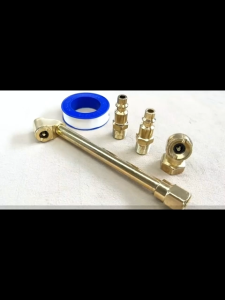 Đầu Bơm Lốp 1/4 Inch NPT 2 Chiều Đầu Nối Khí Nén Nhanh Khớp Nối Máy Nén Khí Van Bi Kín Hơi