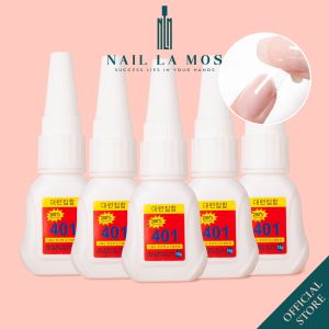 Keo dán móng nail 401 tem đỏ chính hãng 15g - Keo Hàn Quốc đa năng đính đá dính tức thì loại tốt rất bền