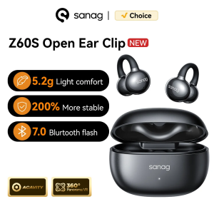 Sanag Z60S Ear Clip on OWS Earphones HiFi Sound Open Ear Earbud Audífonos Bluetooth Wireless Headphones Flash-sale Headsed