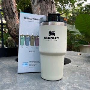 Thermos flask แก้วเก็บอุณหภูมิ STANLEY Travel Tumbler ขนาด 23 oz พร้อมหลอดในตัว พร้อมส่ง 7 สี ตามภาพ แก้วเก็บความร้อน Stanley - Lazada