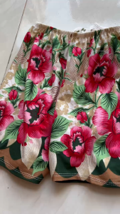 6 pcs Bundle Shorts for Kids Assorted Prints Soft Comfortable Cotton for Girls 0-7yrs Old.