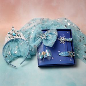 Frozen Hair Accessories Princess Girl Children Elsa Anna Comb Hair Clip Pin  Hair Tie Birthday Gift | Pin Rambut Kanak