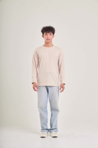 YuenPuen เสื้อยืดแขนยาว รุ่น Classic 30 สี ไม่ยืด ไม่ย้วย ไม่ต้องรีด เสื้อยืดสีพื้น เสื้อยืนพื้น เสื้อยืดผู้หญิง เสื้อยืดผู้ชาย