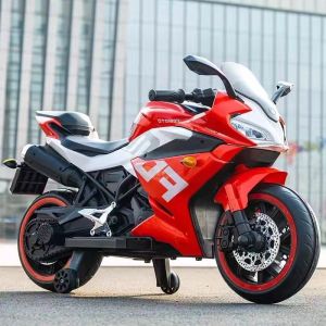 Childrens Motorcycle Electric Boy 3-6-10 Years Old Two-Wheel Charging Large Motorcycle Can Sit for Adults and Girls