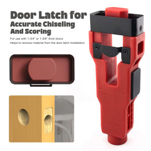 Door Latch Mortise Tool Installation Kit Helps Remove Material Installation Door Latch Tool Use for 1-3/4" or 1-3/8" Thick Door
