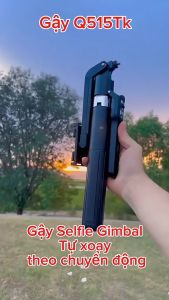 Gậy Chụp Ảnh 4 Chân Tích Hợp Gimbal AI Thông Minh Q515TK - Tripod Điện Thoại Theo Dõi Chuyển Động Xoay 360 Độ Kéo Dài 180 cm Gậy Selfile Có Remote Kết Nối Bluetooth Tích Đèn Trợ Sáng