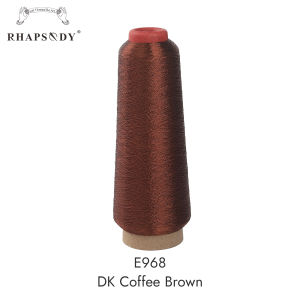 Rhapsody 3000M Per Cone Metallic Thread Yarn 150D For Computerized Embroidery Decorative Sewing 28 Shinny and Glittery Colors