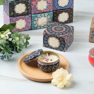 🔥Come with Gift Box🔥Soy Wax Dried Flower Scented Candle Wedding Gift Set Dry Flower Fragrance Long-Lasting Xmas Gift