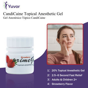 Dental Topical Anesthetic Gel Strawberry Flavor Mild Formula for Gum Pain Relief Teething Oral Care Kids Use Fast Acting Long La