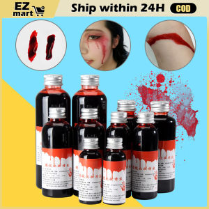 【Fast Shipping】 30/120ml Fake Liquid Blood Prop Bottle Stage Prank Theatrical Vampire Cosplay Theatrical Vampires Cosplay Props Vomiting Edible Pulpbtmv Halloween