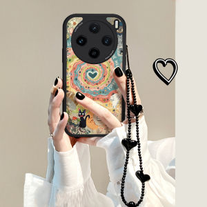 Nalize Elegant Phone Case for VIVOX300Pro X100 X200 XNOTE PROMINI Full Cover Anti-Fall Creative Spiral Heart with Bracelet