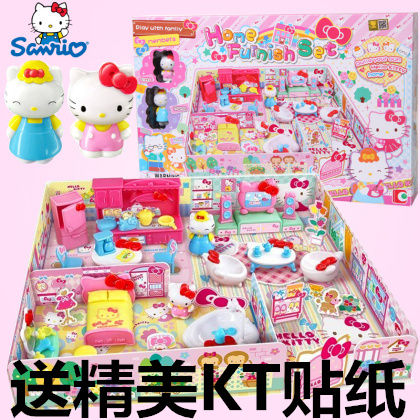 Authentic Hello Kitty Hello Kitty Flocking Home Doll Set KT-50061 Girls ...