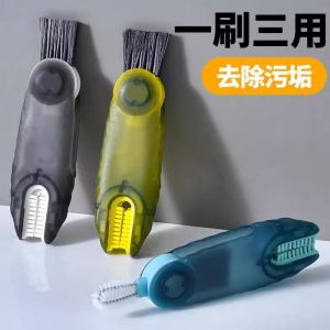 Three-In-One Silicone Cup Brush Cleaning Tool Double-Headed Bottle Neck Cleaner U-Shaped Insulated Mug Brush Household Essential