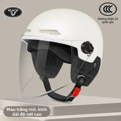 Mũ Bảo Hiểm Nửa Đầu Có Khe Thoáng Cho Xe Điện