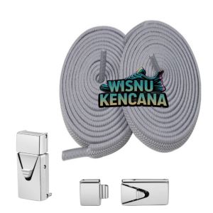 tali sepatu elastis tanpa ikat dengan pengunci otomatis 8mm