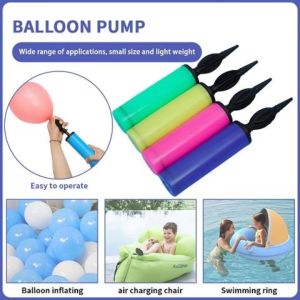 Portable Balloon Inflators Random Colors Manual Plastic Inflators Balloon Swim Ring Inflation打气筒