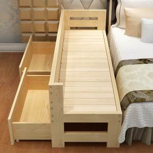 Wide Large Bed Interlocking Childrens Bed Can Sleep for Boys And Girls Single Side Small Bed Movable Storage Space