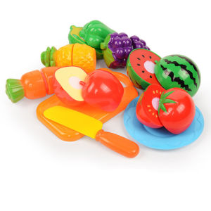 Children Toys Cutting Fruits and Vegetables Set for Kids Pretend Play Simulation Kitchen Toy Montessori Baby Toys for Girls Boys
