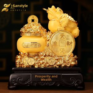 sanstyle | Wealth Prosperity Golden Toad Statue