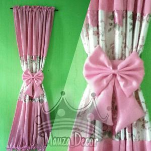 Gorden ikat minimalis kombinasi kupu kupu premium