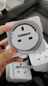 [ SIRIM ] EUROSAFE /M-Lite / RAPID-TECH 24Hours Timer Switch Plug (13A)Save Energy Auto ON /OFF THEBEN type Home /Office