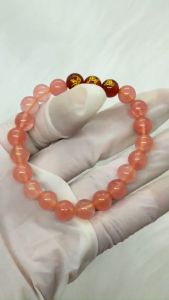 Vòng tam hợp dần ngọ tuất chất liệu mã não tự nhiên - size 8 10ly cho nữ mệnh hỏa mệnh thổ - có khai quang điểm nhãn may mắn tài lộc - bảo hành 12 tháng - PHONG THỦY ANH VŨ