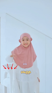 hijab instan bergo ricis anak / jilbab anak pita ricis usia 1-10thn