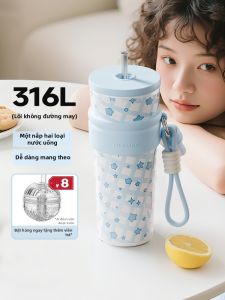 Fuguang | Large Capacity Portable Straw Thermal Mug