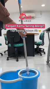 Mall Perabot | Alat Pel Tornado Otomatis Ember | Spin Mop Bucket Lantai Putar | Kain Pel Pembersih Praktis Pel | Pelan Otomatis