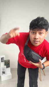 Tas Selempang Kecil Pria Pinggang Waistbag Cowok Simpel Kuat Awet MR 451