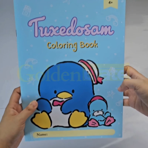 Sanrio - Tuxedo Sam Coloring Book – 20 Pages | Screen-Free Activity for Kids Age 4+