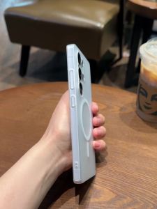 Matte Tembus Cahaya Magsafe Magnetic Tipis Keras Plastik Phone Case For Samsung A56 A55 A54 A36 A35 A16 A15 A05S S25 Ultra S24 FE S23 S22 Note 20 Ultra 5G Wireless Charging Phone Casing Buram Clear Anti-fingerprint Skin-friendly Phone Cover