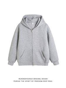 WUKONGYOUHUO | Vintage Hooded Loose Fit Sweatshirt Jacket