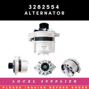 3282554 ALTERNATOR 4988274 3972730 [12V 95A] [LOCAL STOCK. READY TO SHIP WITHIN 24HRS.] FOR CUMMINS C8.3 COMPATIBLE: 5293586 0120484011(BOSCH)