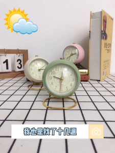 ✔[🇹🇭พร้อมส่ง🎁]นาฬิกาปลุก สไตล์นอร์ดิก นาฬิกาปลุกตั้งโต๊ะ เรียบง่าย ข้างเตียง นาฬิกาปลุก 023