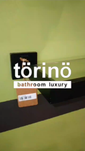 torino Bathroom Accessories Stainless Steel 304 Glass Shelf T7 Series Rak Kaca Matte Black 玻璃架子
