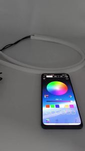 2PCS  30/45/60cm DRL Car LED Daytime Running Light APP Control RGB Flowing Turn Signal Lights Strip Headlight Decorative Lights