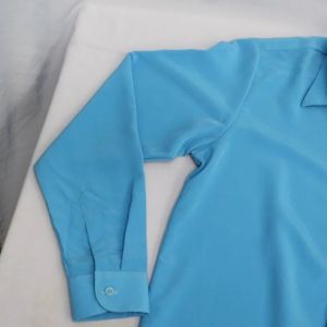 FALCON PREFECT BLUE LONG SLEEVE ( HARD COLLAR ) / KEMEJA PENGAWAS LENGAN PANJANG BIRU KOSHIBO LICIN - 蓝衣长袖（滑布）/ K322