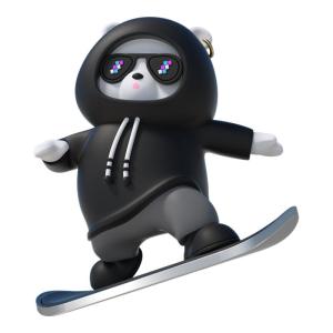 wasshope | Sliding & Swinging Cartoon Bear Car Decor