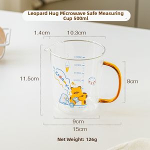 SHUEHO | High Borosilicate Heat Resistant Home Glass Cup with Handle
